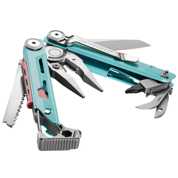 signal-aqua-fanned-Multitool-Leatherman