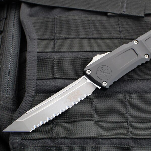 Microtech-Combat-Troodon-Gen-III-TE-OTF-Knife-Black-Al-4in-Apoc-Full-Serr