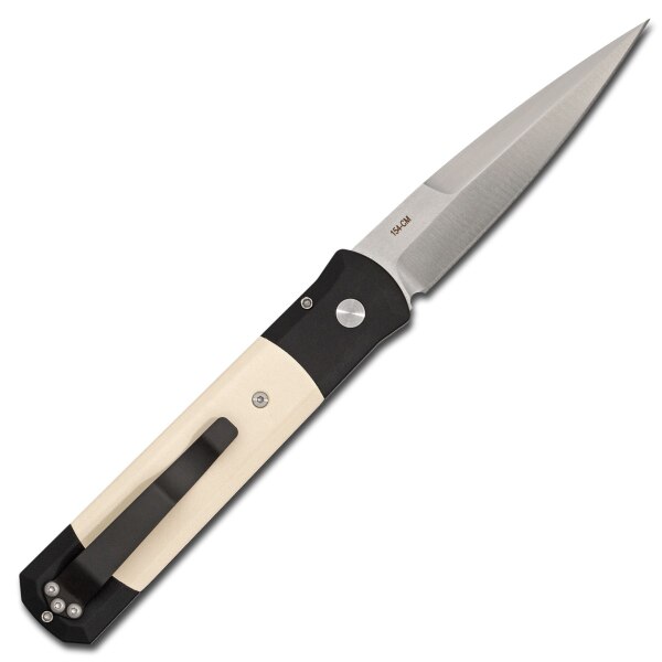 Pro-Tech-951-Godfather-Tuxedo-AUTO-Folding-Knife