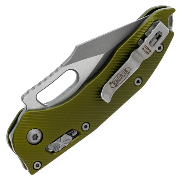 Microtech-Stitch-OD-Green-Fluted-Apocalyptic-169RL-10APFLOD